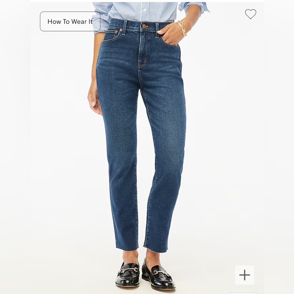 JCrew Factory Curvy classic Vintage Jean in all-day stretch Ether blue size 31